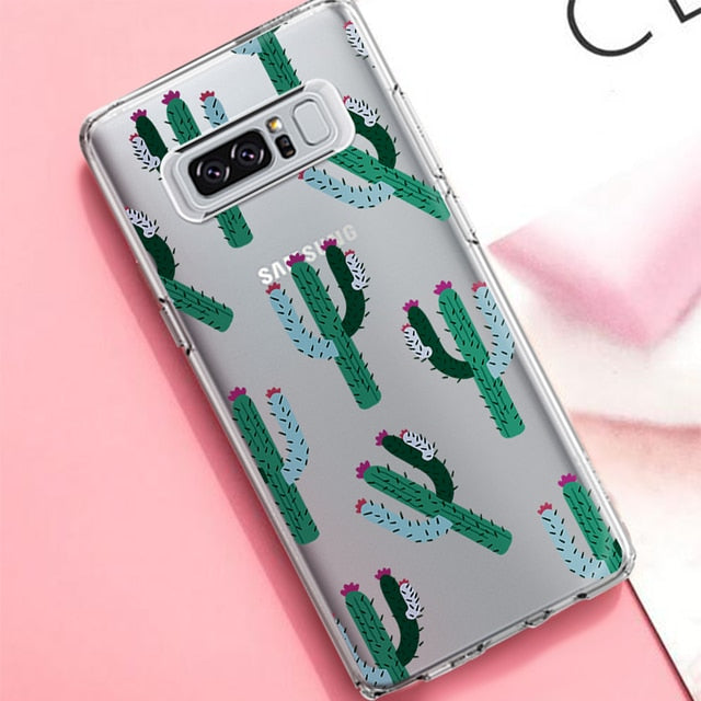 Soft Silicon Case For Samsung Galaxy S9 S8 Plus S7 S6 Edge Note 9 8 Cartoon TPU Printed Protective Fundas For Samsung S9