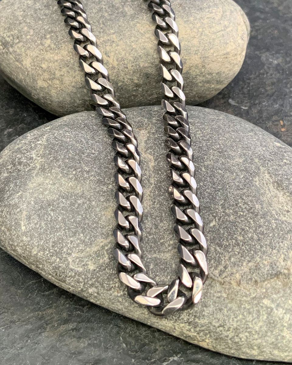 Stainless Steel 60cm Broad Curb Chain