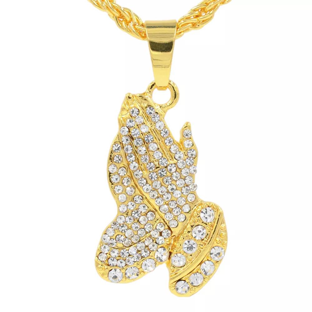 Iced out Hand Chain Pendent