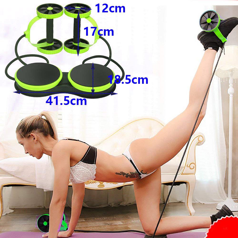 Multifunction Abdominal Exercise Wheel - Green