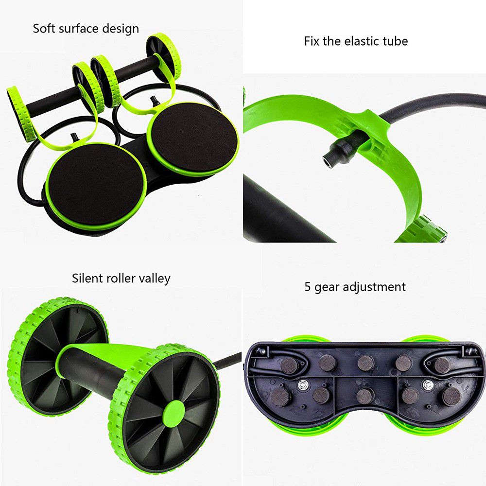 Multifunction Abdominal Exercise Wheel - Green