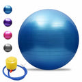 PVC Anti-burst Yoga Stability Balance Ball + Air Pump - Blue