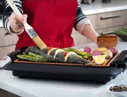 Electric Smoke Less Grill Titanium