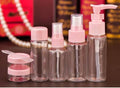Toiletries Travel Pouch Kit with Refillable Spray Bottles