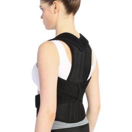 Back Pain Posture Corrector - 2 Extra Large / Plain Black