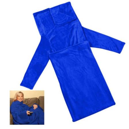 Snuggle Super Soft Fleece Blanket With Sleeves - Red