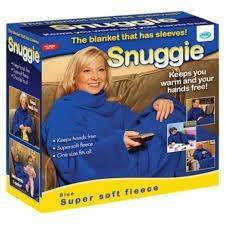 Snuggle Super Soft Fleece Blanket With Sleeves - Red