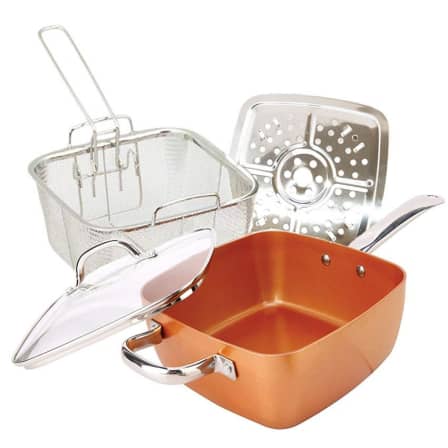 5Pcs Set Deep Dish Square Pan 9,5"