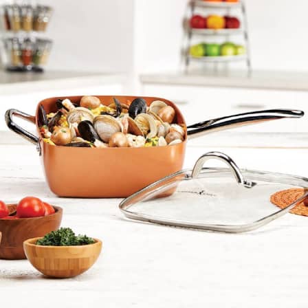 5Pcs Set Deep Dish Square Pan 9,5"
