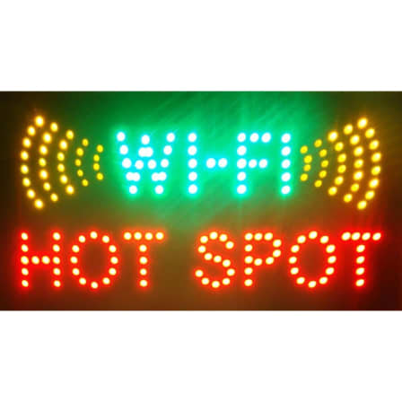 LED Wifi Hot Spot Sign