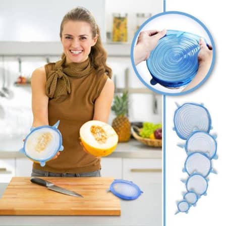 Silicone Sealing Lids Pack of 6