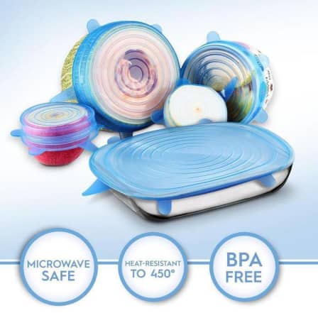 Silicone Sealing Lids Pack of 6
