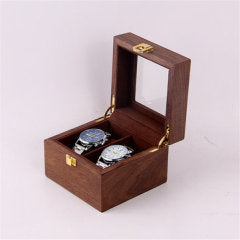 Luxury 2 Slots Wooden Watch Box