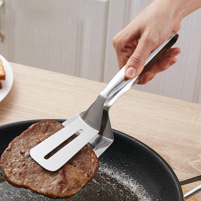 Easy Flip Stainless Steel Tongs