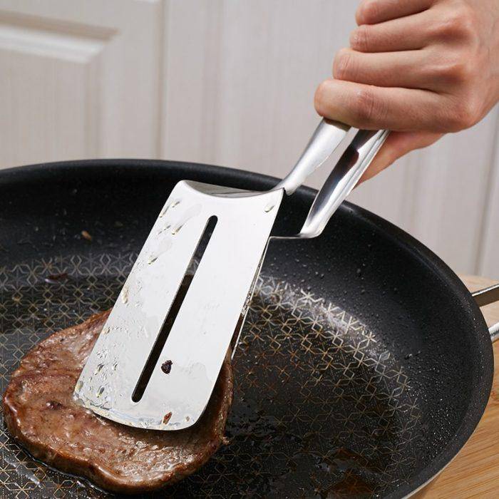 Easy Flip Stainless Steel Tongs