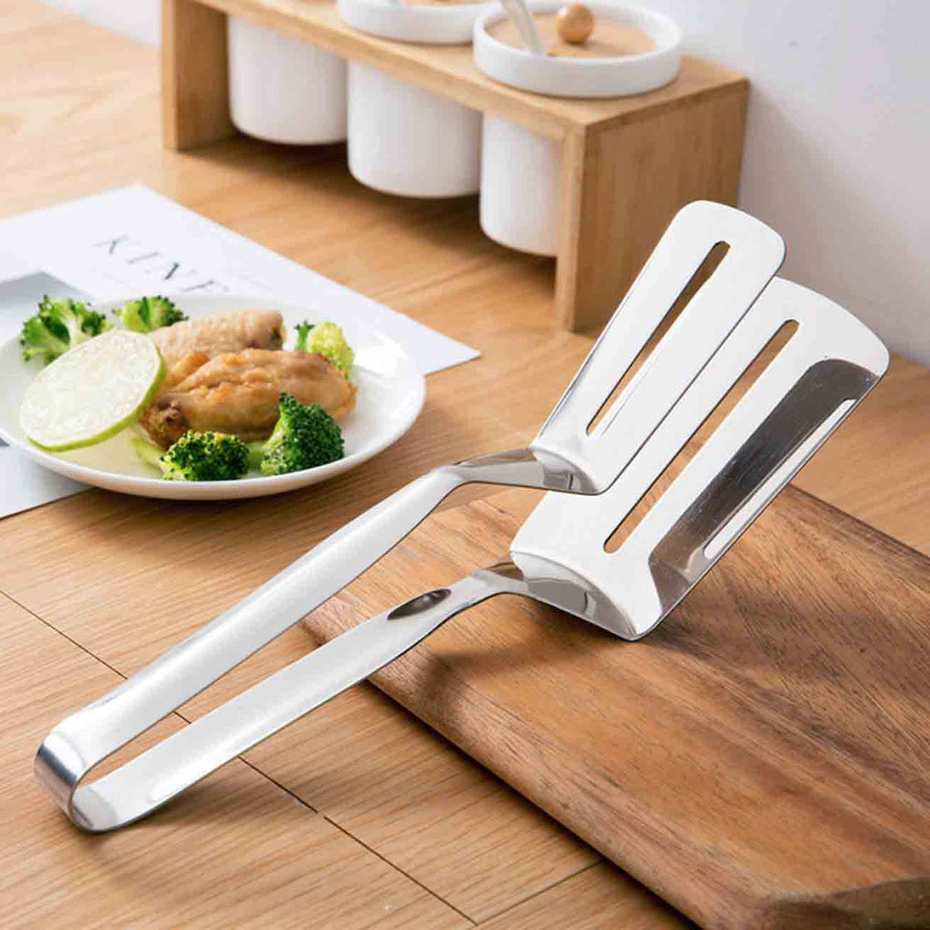 Easy Flip Stainless Steel Tongs