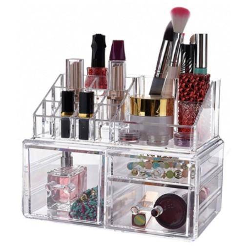 Cosmetic Display Organizer With Drawers