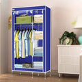 Double Canvas Wardrobe - Blue