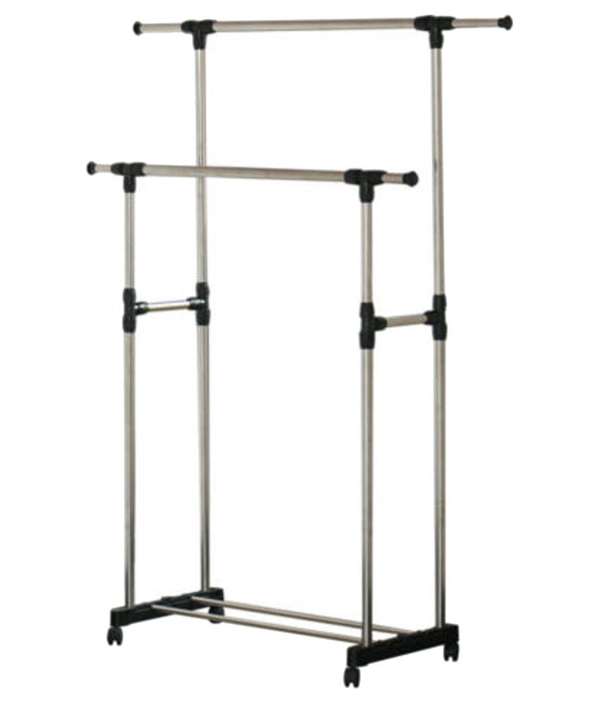 Stainless Steel Double Pole Clothing Rail