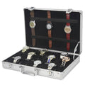 Aluminum 24 Grid Wrist Watch Display Case