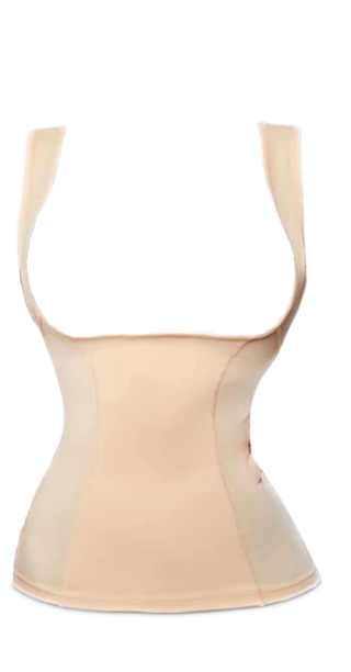 Abdomen U-Shaped Tank Top Seamless Even Sprained Corset - M/L / Black