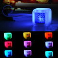 Digital Alarm Clock Desk 7 LED Colours Changing and Thermometer