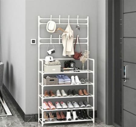 White Shoe Rack - 5 Tier