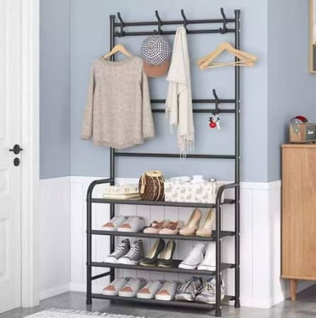 Black Shoe Shelf - 5 Tier