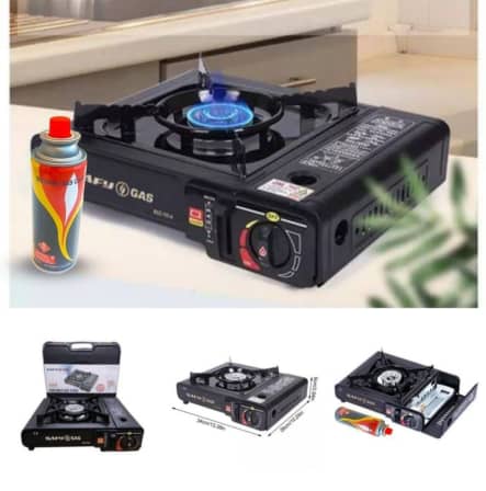 Portable Gas Stove with Can of Gas