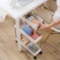 3 Layer Storage Trolley Kitchen Bathroom Rack Tower Cart
