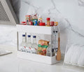 2 Layer Storage Trolley Kitchen Bathroom Rack Tower Cart