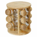 Bamboo Spice Rack 12 pieces - wooden