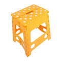39 cm Multipurpose Plastic Folding Step Stool - Orange