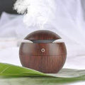 Ultrasonic Aroma Humidifier with Colour Changing LED - Dark Brown