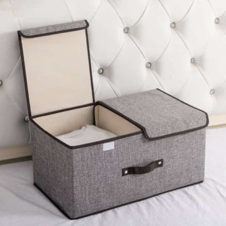 Space-saving Cube Organizer Foldaway Storage - Grey