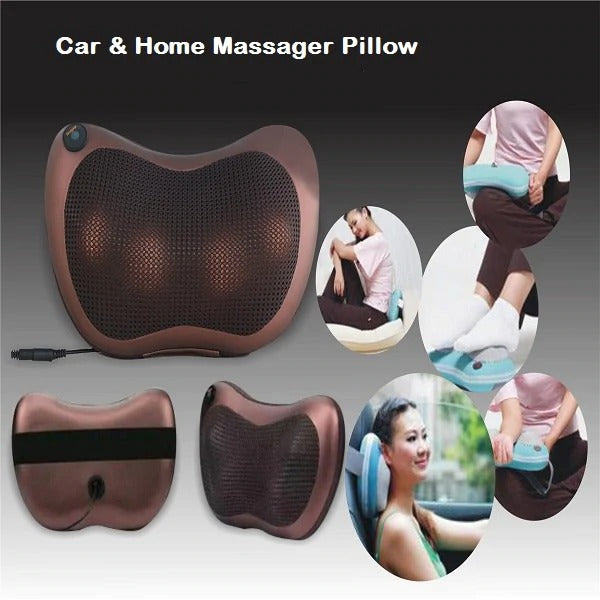 Thermo-therapy Massager pillow-brown