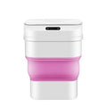 Intelligent Auto Smart Sensor Induction Folding Dustbin - Pink