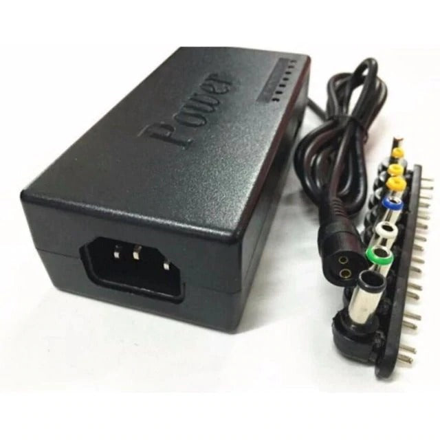 Multifunctional Notebook Charger Laptop Power Adapter - Black