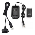 4in1 Charging Xbox360 Gamepad Battery Kit - Black