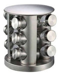 Stainless Steel Stylish Spice Rack - 12 Piece