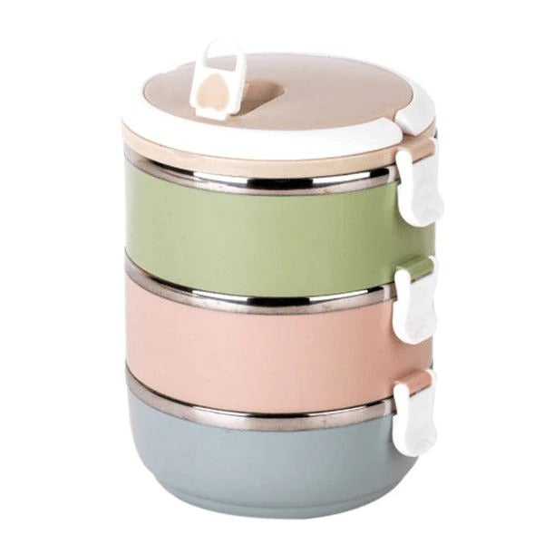 3 in 1 Insulated Lunchbox-Multi Color