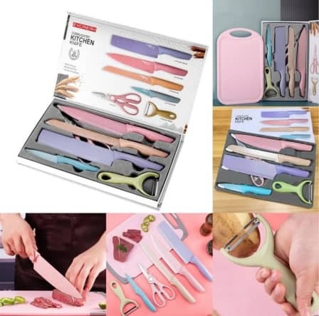 Pastel Colour Knife Set