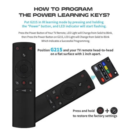Remote Mouse Remote Control Smart Box and TV- Compatible with 2.4G VOICE INPUT Wireless Air