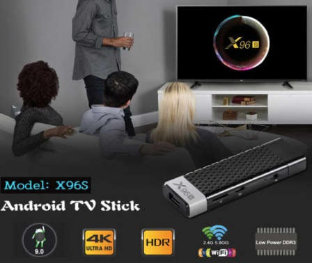 X96S- Smart TV Stick 2GB Ram & 16GB Amlogic S905Y2 TVBox Dual Wifi BT 4.0 PLUG AND PLAY
