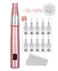 Professional Microneedeling Pen Machine for Derma MTS - 10pcs 12PIN with box
