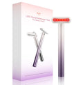 4 in 1 Facial Wand EMS Microcurrent Vibration Warm Red Light Face Lifting Machine Skin Tightening Device - Purple