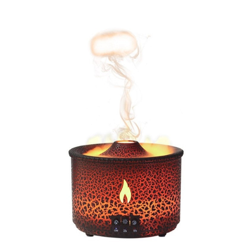 Flame aromatherapy machine remote control Humidifier Full Crack Fire Blue Remote Co