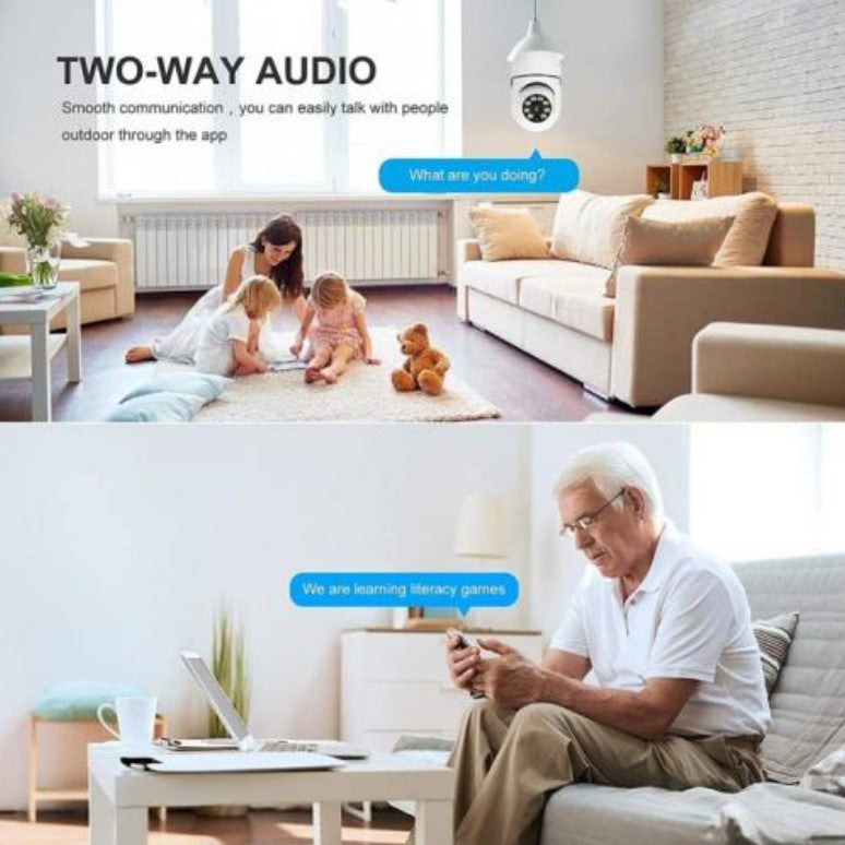 2MP E27 Bulb Security Surveillance IP Camera