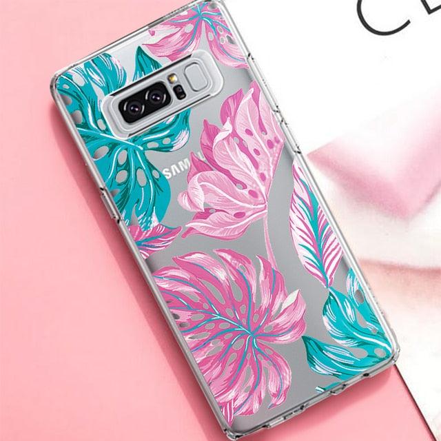 Soft Silicon Case For Samsung Galaxy S9 S8 Plus S7 S6 Edge Note 9 8 Cartoon TPU Printed Protective Fundas For Samsung S9