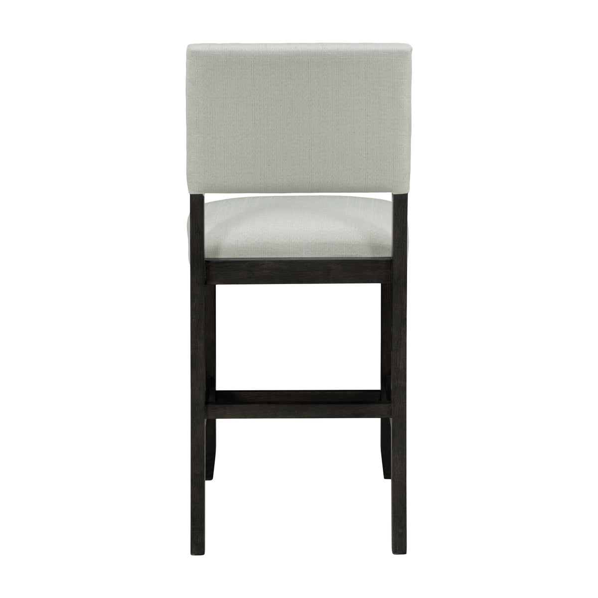 TREXM 5-Piece Counter Height Dining Set, Classic Elegant Table and 4 Chairs in Espresso and Beige
